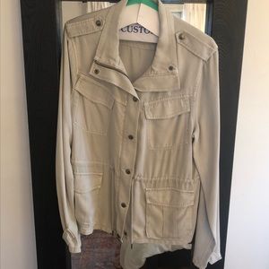 Talula Aritzia Light Grey/Stone Utility Jacket L